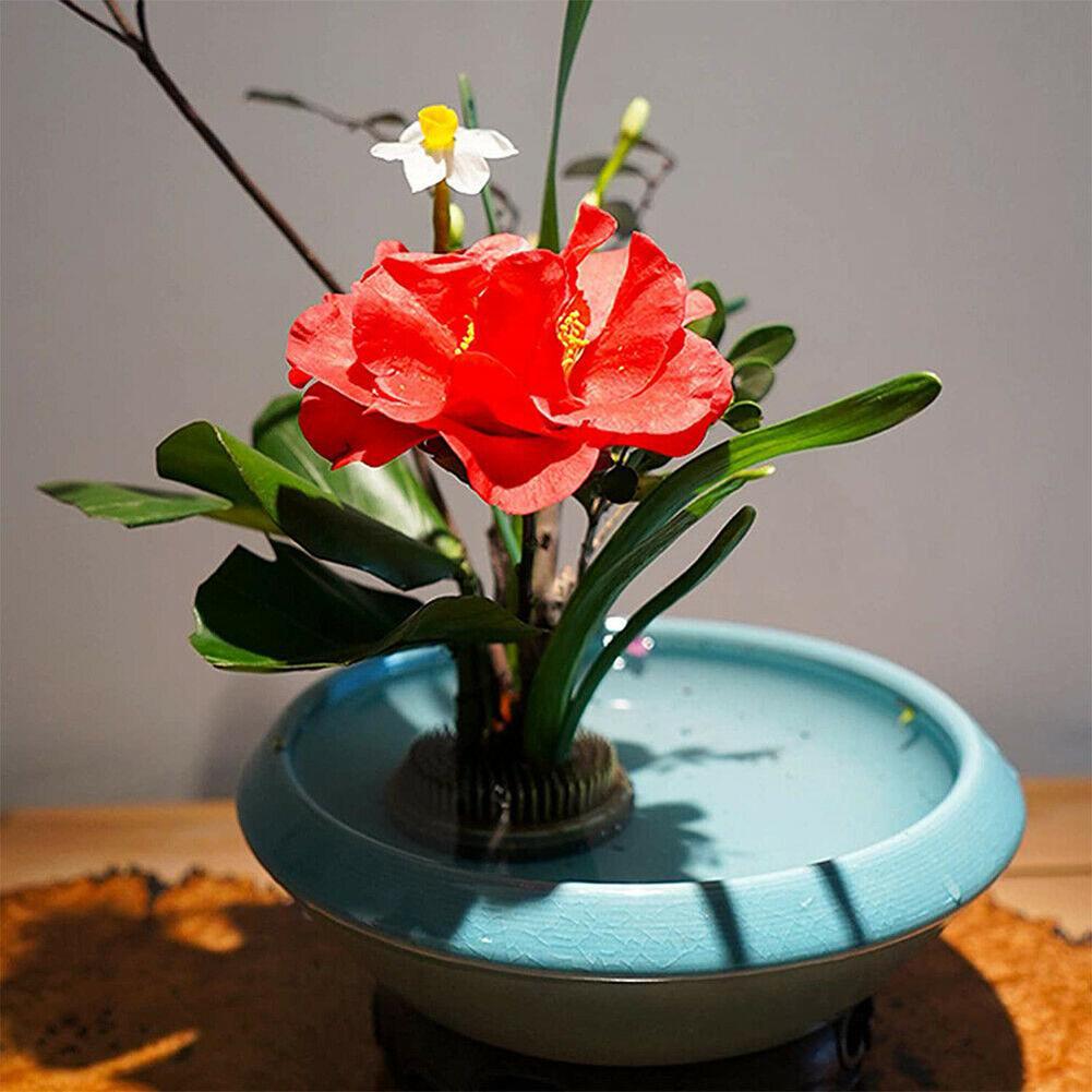 丸型フラワーフロッグホルダー、生け花用ケンザン、花瓶用ホルダ - Flower Frog Pin のレビューと価格