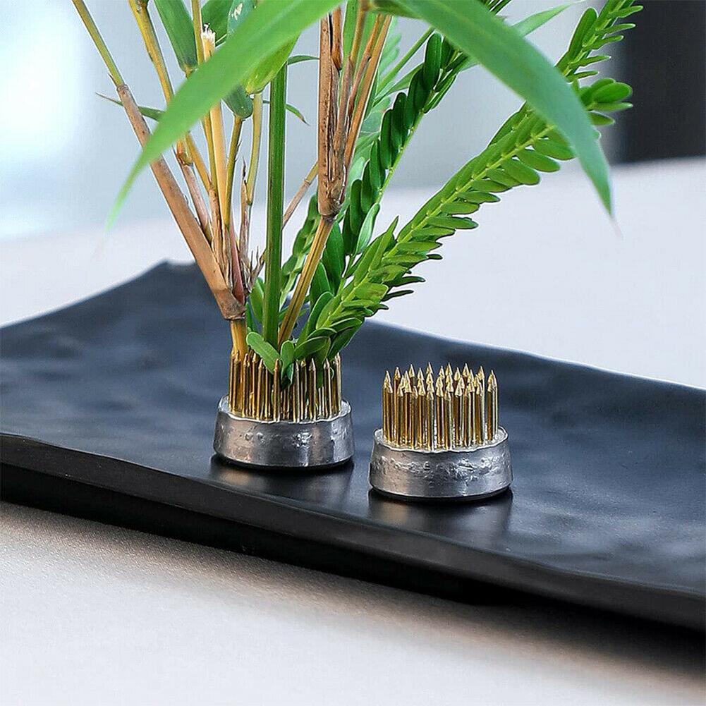 丸型フラワーフロッグホルダー、生け花用ケンザン、花瓶用ホルダ - Flower Frog Pin のレビューと価格