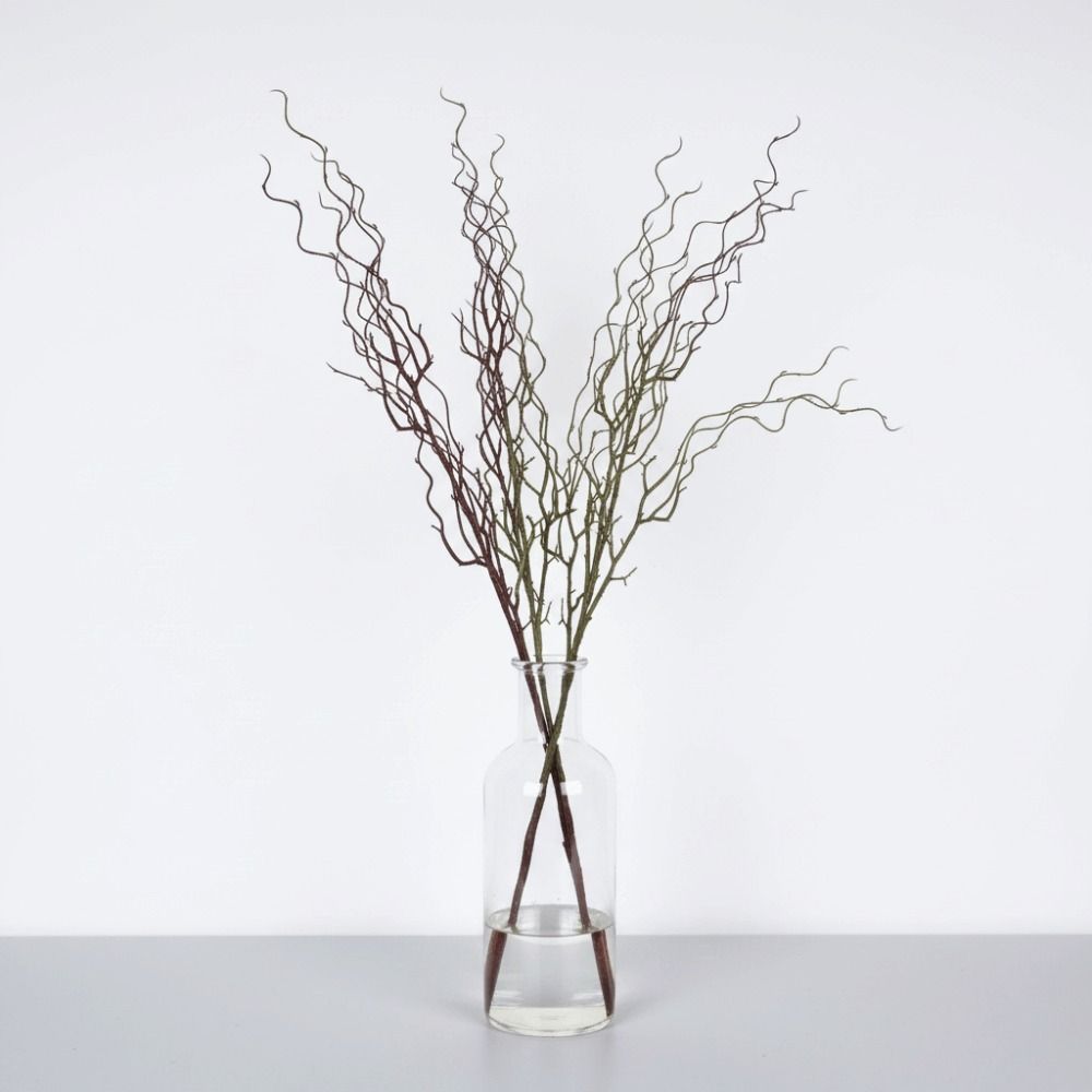 120cmの長さの人工柳の枝、4つの枝を持つリアルなデザイン - Branch Curly Willow のレビューと価格