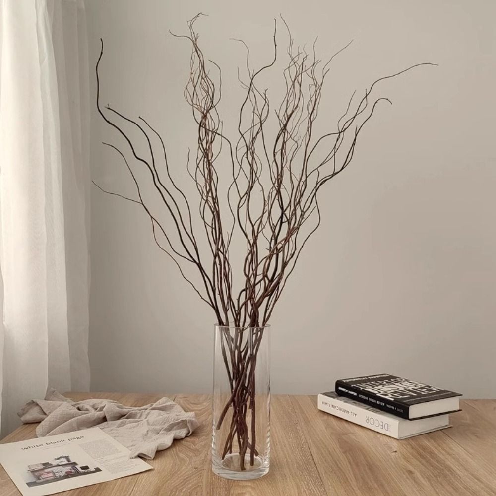 120cmの長さの人工柳の枝、4つの枝を持つリアルなデザイン - Branch Curly Willow のレビューと価格