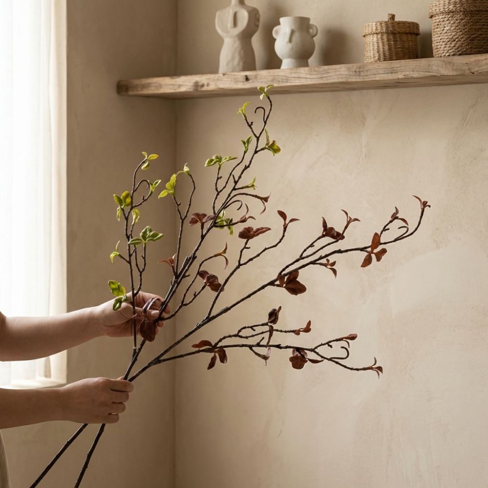 リアルタッチ人工柳の枯れ枝、花瓶フィラー、プラスチック製人工 - Branch Curly Willow のレビューと価格