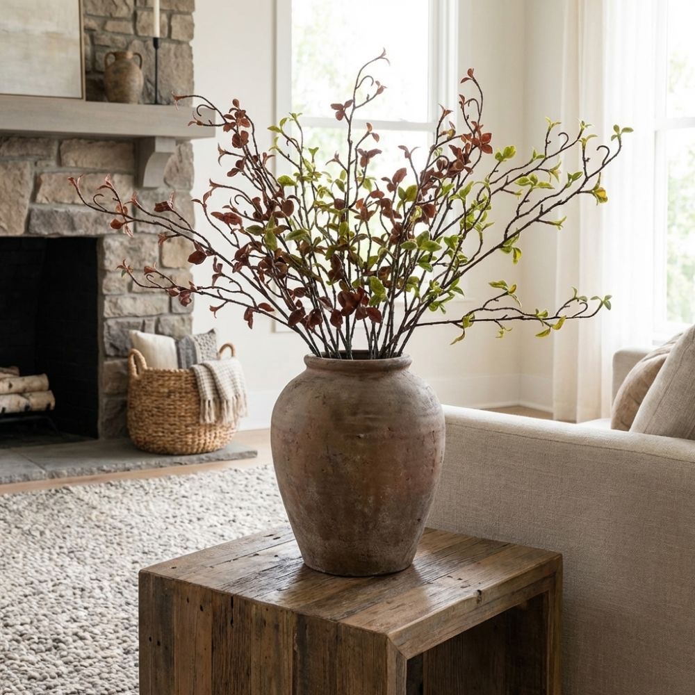 リアルタッチ人工柳の枯れ枝、花瓶フィラー、プラスチック製人工 - Branch Curly Willow のレビューと価格