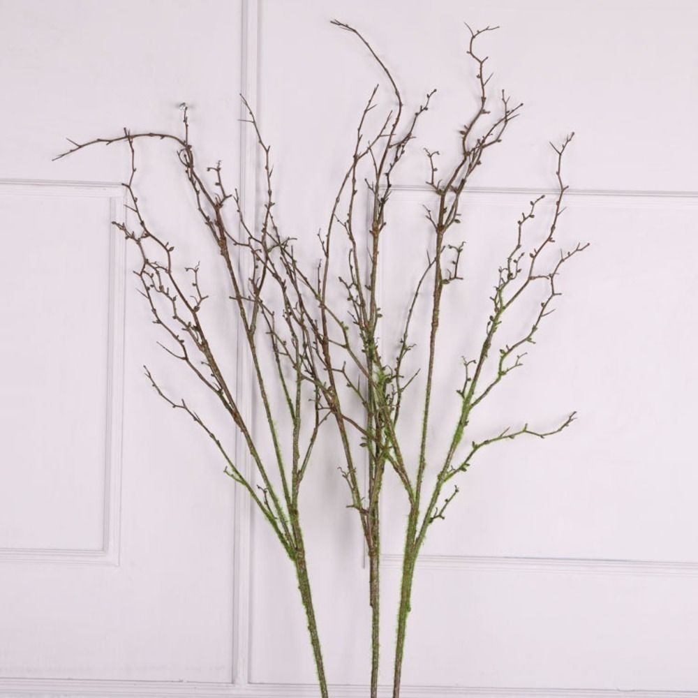 長さ120cmの人工柳の枝、4股の柔らかい質感のシミュレーシ - Branch Curly Willow のレビューと価格