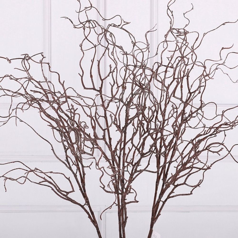 120cmの長さの人工柳の枝、4股の柔らかい質感のシミュレー - Branch Curly Willow のレビューと価格