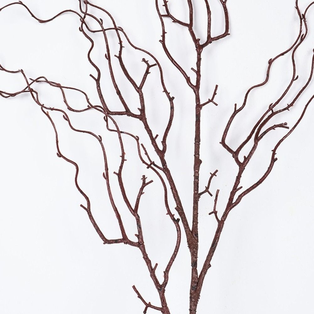 120cmの長さの人工柳の枝、4つの枝を持つリアルなデザイン - Branch Curly Willow のレビューと価格