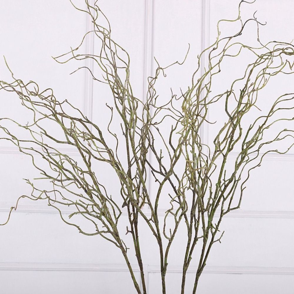 長さ120cmの人工柳の枝、4股の柔らかい質感の人工小枝、カ - Branch Curly Willow のレビューと価格